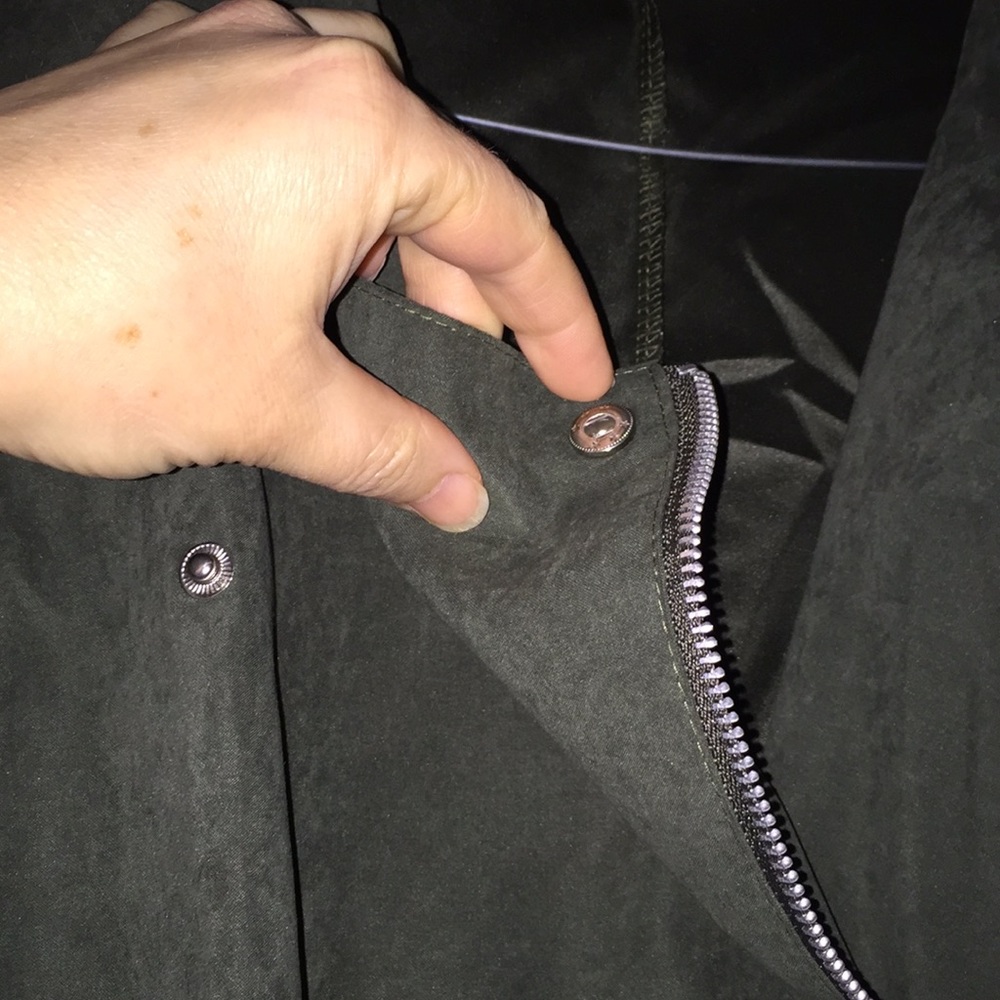 🧣Host Pick🧣Faux suede, Army green jacket - Picture 3 of 7
